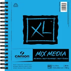 Canson XL Spiral Multi-Media Paper Pad 7"X10"-60 Sheets