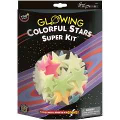 Great Explorations Glowing Stars Super Kit 150/Pkg-Colorful Stars