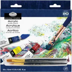 Royal & Langnickel(R) essentials(TM) Acrylic Paints 12ml-18/Pkg