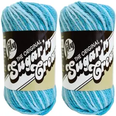 (Pack of 2) Lily Sugar'n Cream Yarn - Ombres-Swimming Pool