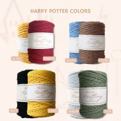 3.5mm Macrame Braided Cord, approx 490ft/163yds ALL FOR KNOTTING Sangria