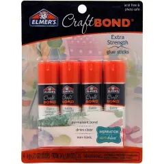 Elmer's CraftBond(R) Extra Strength Glue Sticks 4/Pkg-.21oz