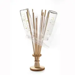 Lehman's Economical and Eco-Friendly Wooden 8-Arm Bag Holder and Bottle Dryer