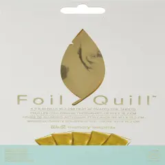We R Foil Quill Foil Sheets 4"X6" 30/Pkg-Gold Finch