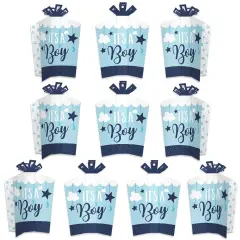 Big Dot of Happiness It's a Boy - Table Decorations - Blue Baby Shower Fold and Flare Centerpieces - 10 Count