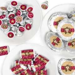 Big Dot of Happiness Little Cowboy - Western Party Candy Favor Sticker Kit - 304 Pieces