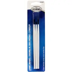 Testors Paintbrushes 3/Pkg-2 Broad & 1 Fine