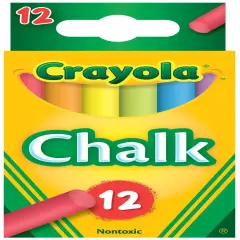 Crayola Chalk-Assorted Colors 12/Pkg