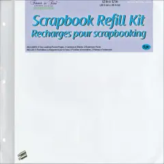 MultiCraft Imports Post Bound Album Refills 12"X12"-5/Pkg