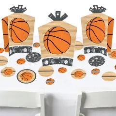 Big Dot of Happiness Nothin&rsquo; But Net - Basketball - Baby Shower or Birthday Party Decor and Confetti - Terrific Table Centerpiece Kit - Set of 30