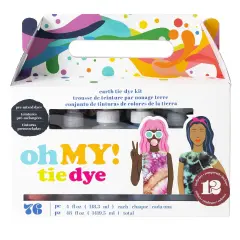 American Crafts Tie Dye Kit 4oz 76/Pkg-12 Earth Tone Colors