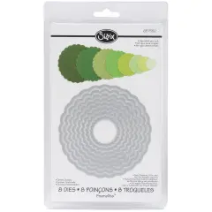 Sizzix Framelits Dies 8/Pkg-Scallop Circles