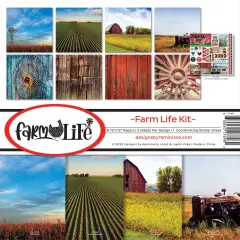 Reminisce Collection Kit 12"X12"-Farm Life