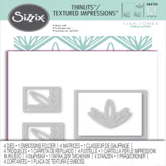 Sizzix 2D Impresslits Embossing Folder By Lisa Jones-Ornate Frames