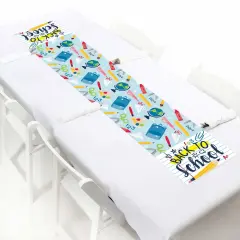 Big Dot of Happiness Back to School - Petite First Day of School Classroom Decorations Paper Table Runner - 12 x 60 inches