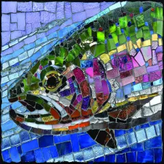 Sunsout Stained Glass Rainbow Trout 1000 pc Jigsaw Puzzle 70711