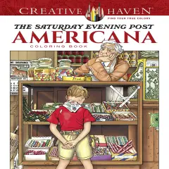 Creative Haven: Saturday Evening Post American Coloring-Softcover
