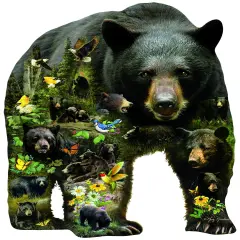 Sunsout Forest Bear 1000 pc Special Shape Jigsaw Puzzle 96033