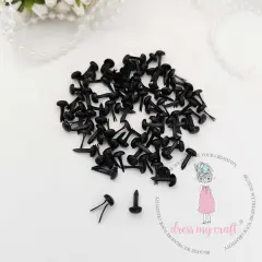 Dress My Craft Brads 10mm 100/Pkg-Jet Black