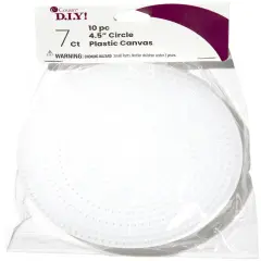 CousinDIY Clear Plastic Canvas Shape - 4.5" Circles, 10 pack