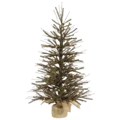 Vickerman 30" Vienna Twig Artificial Christmas Tree - 35 Warm White LED Lights Brown, Green