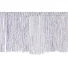 10 Yards of 4" Chainette Fringe Trim | 10 yard cut Silver/Grey