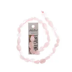 Earth's Jewel Semi-Precious 16" Rose Quartz Irregular Natural Bead Strand