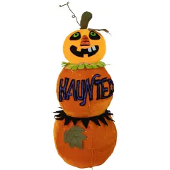 Northlight Lighted Haunted Jack-O-Lantern Halloween Decoration - 38" - Orange