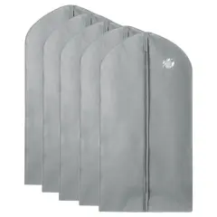 50inch Breathable Dress Coat Garment Bag 5pcs Grey