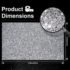 Bling Rhinestone Sticker DIY Home Decor Stickers Self-Adhesive Crystal Sheet Stickers for Cars & Crafts Decoration(Silver,9.4" x 15.8")