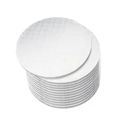 Round Cake Boards Bulk 12pk - Cake Drum White.