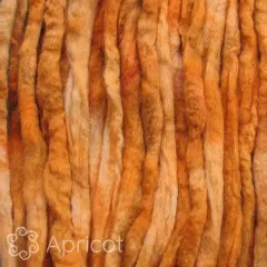 LEARN TO SPIN - Beginner's Spinning Kit with Hand Dyed BFL Roving, Drop Spindle & Printed Instructions w/ Video. Many Colors. Apricot