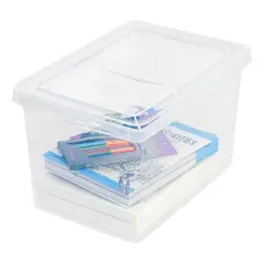 IRIS USA 17 Quart Clear Storage Box, Clear