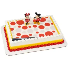 Mickey Mouse and Minnie Mouse DecoSet&reg; Cake Decoration