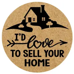 Round 1.5 Kraft Paper Stickers