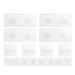 16PCS Adhesive Hooks for Nail-Free Shower Caddy Shelf