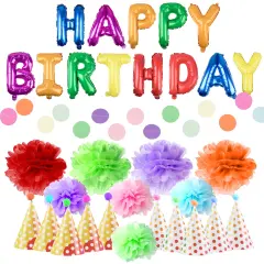 PartySticks Dotz Happy Birthday Decorations - 21pk