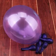 100pcs 10 inch Pearl Latex Colorful Thickening Purple