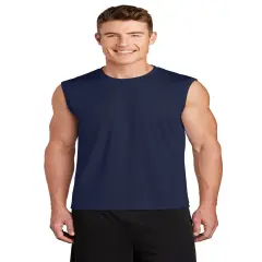 C2 Sport&reg; Crew neck Sleeveless T-Shirt True navy