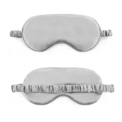 Kitcheniva Smooth Padded Double Sided Satin Travel Sleep Eye Mask Cover Grey