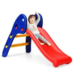 2 Step Children Folding Plastic Wide Slide with Stable Base