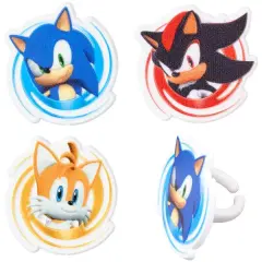 Sonic, Tails and Shadow Cupcake Rings, 12ct