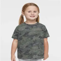 Rabbit Skins&reg; Toddler Fine Jersey Crewneck Short Sleeve Tee - 3321 Vintage camo