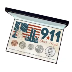 9-11 Never Forget Coin Collection in Display Box