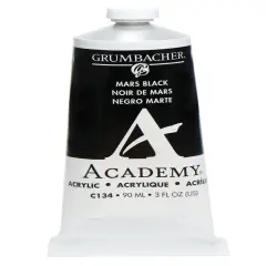 Grumbacher&reg; Academy&reg; Acrylic Paint Black Color Family Mars Black