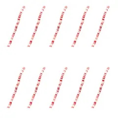 Kitcheniva 6mm Heishi Beads Clay Disc Flat Vinyl DIY Jewelry 10 Strands Red & pink