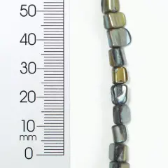 6 Packs of Tinted Shell Nugget Gray 2x8" Strand