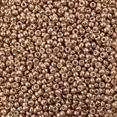 Miyuki 11/0 Galvanized Duracoat Round Seed Beads, 22g Antique Gold #5104