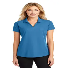 Port Authority&reg; Ladies Dry Zone Collared Short Sleeve Grid Polo Celadon blue
