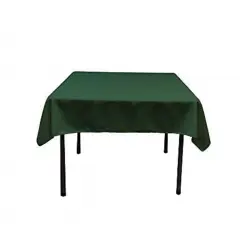 Polyester Square Tablecloth for Wedding Banquets Green